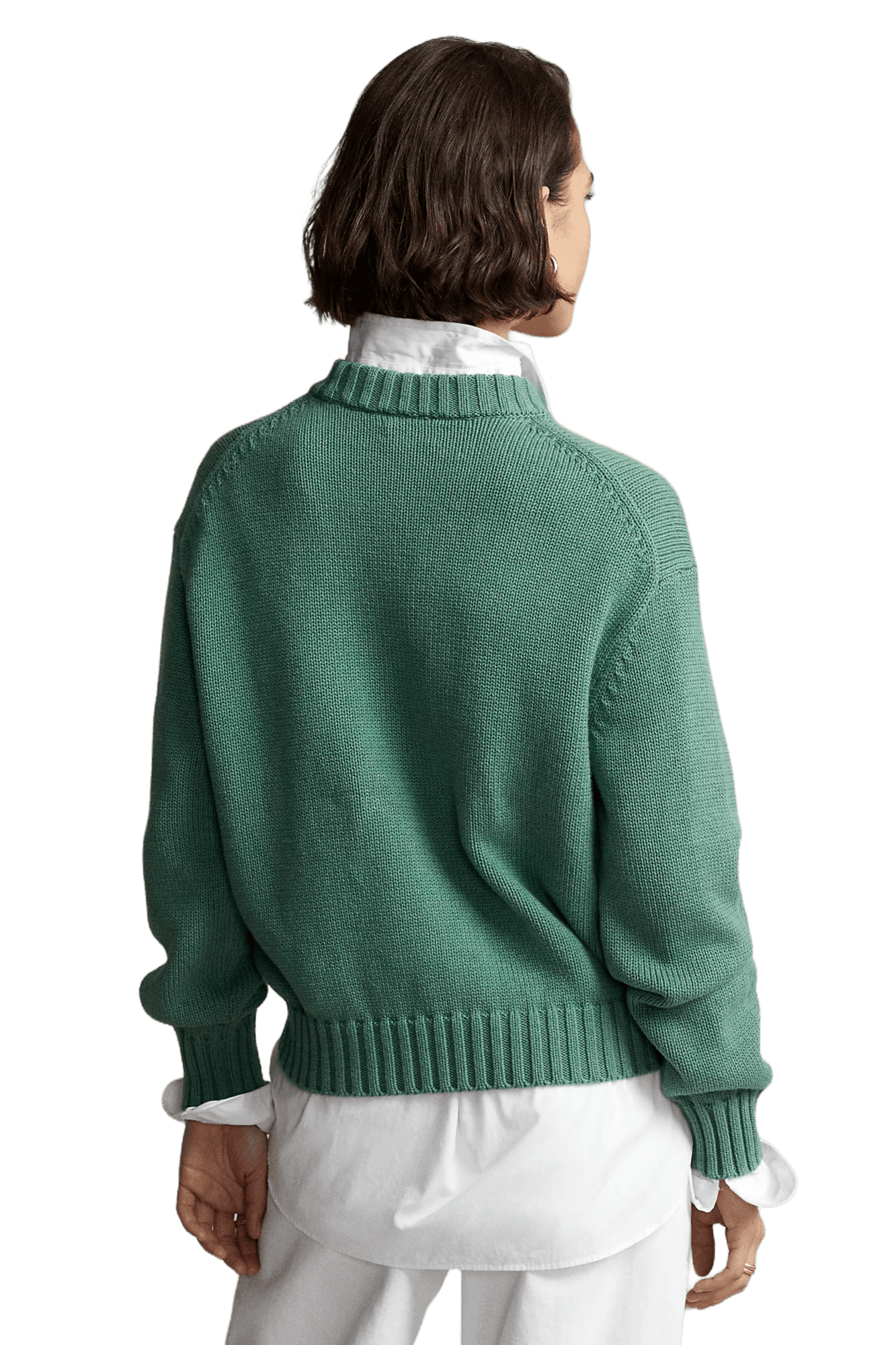 Ralph Lauren Women's Intarsia-Knit Pelican Mockneck Jumper