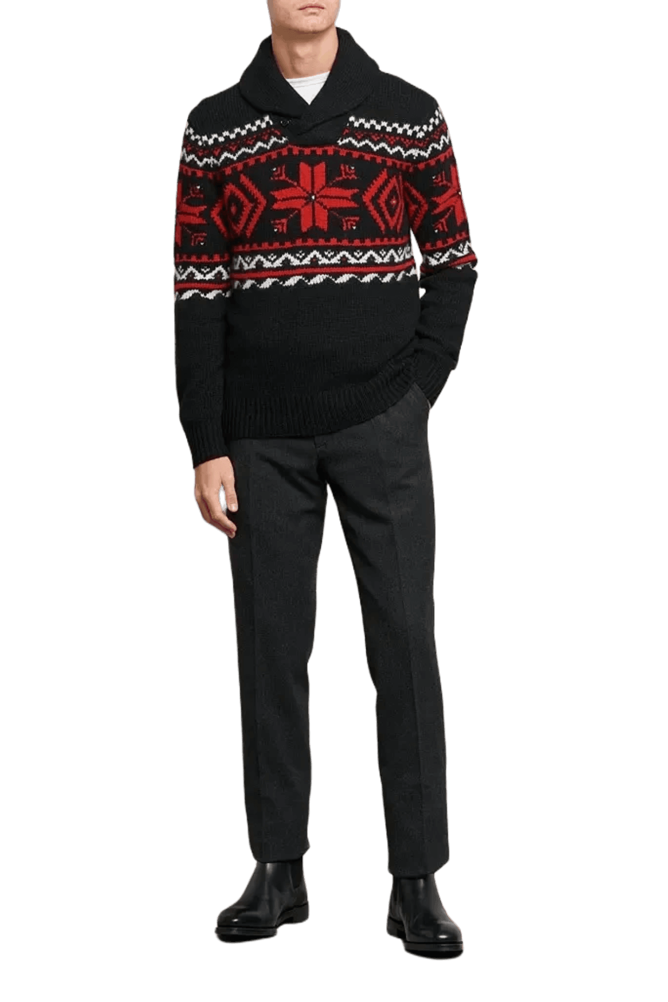 Ralph Lauren Men's Snowflake Cotton-Blend Jumper