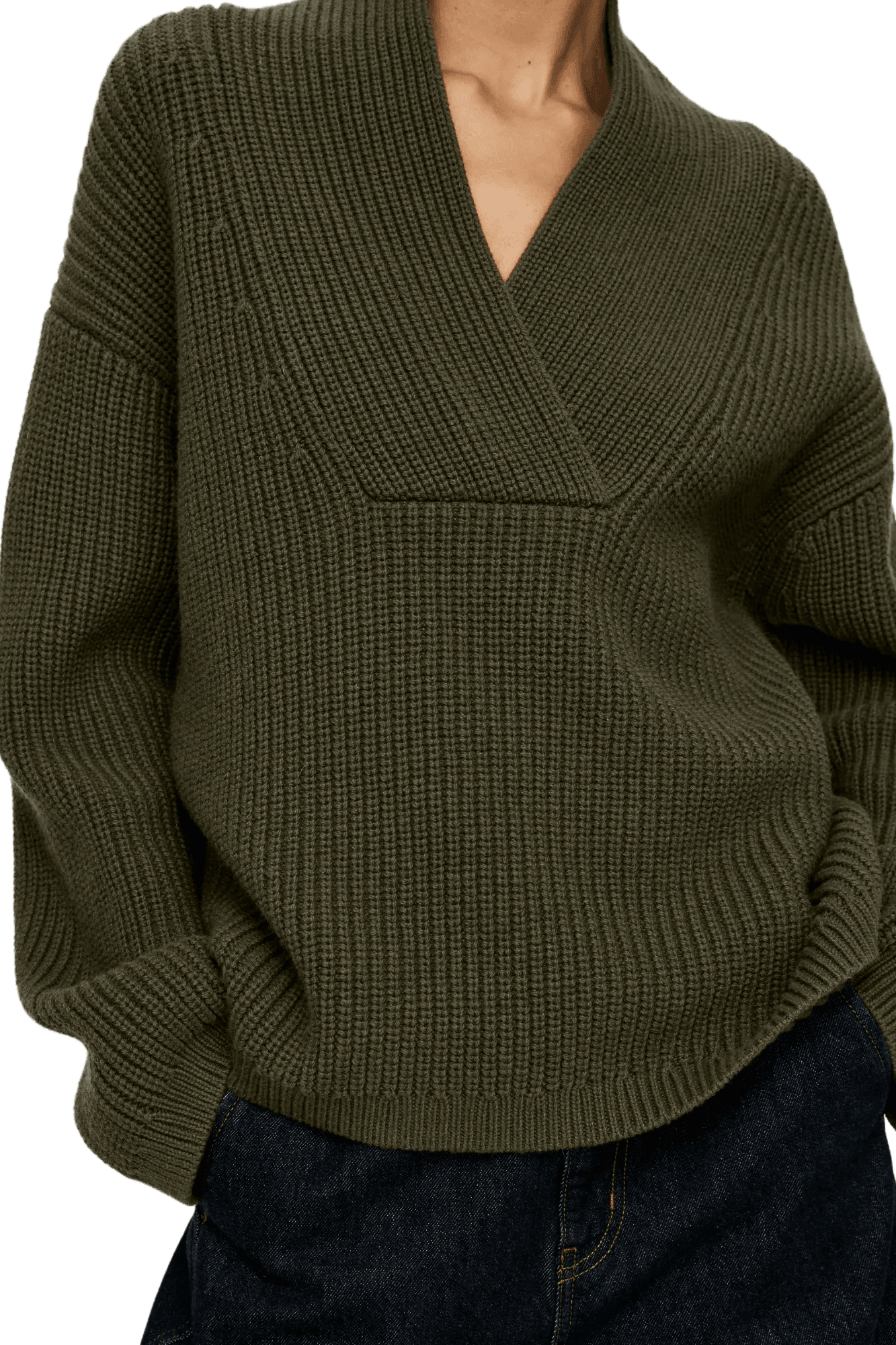 Arket Women's Shawl Collar Jumper