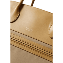 <tc>The Row</tc> Margaux 17 內外扣皮革帆布托特包