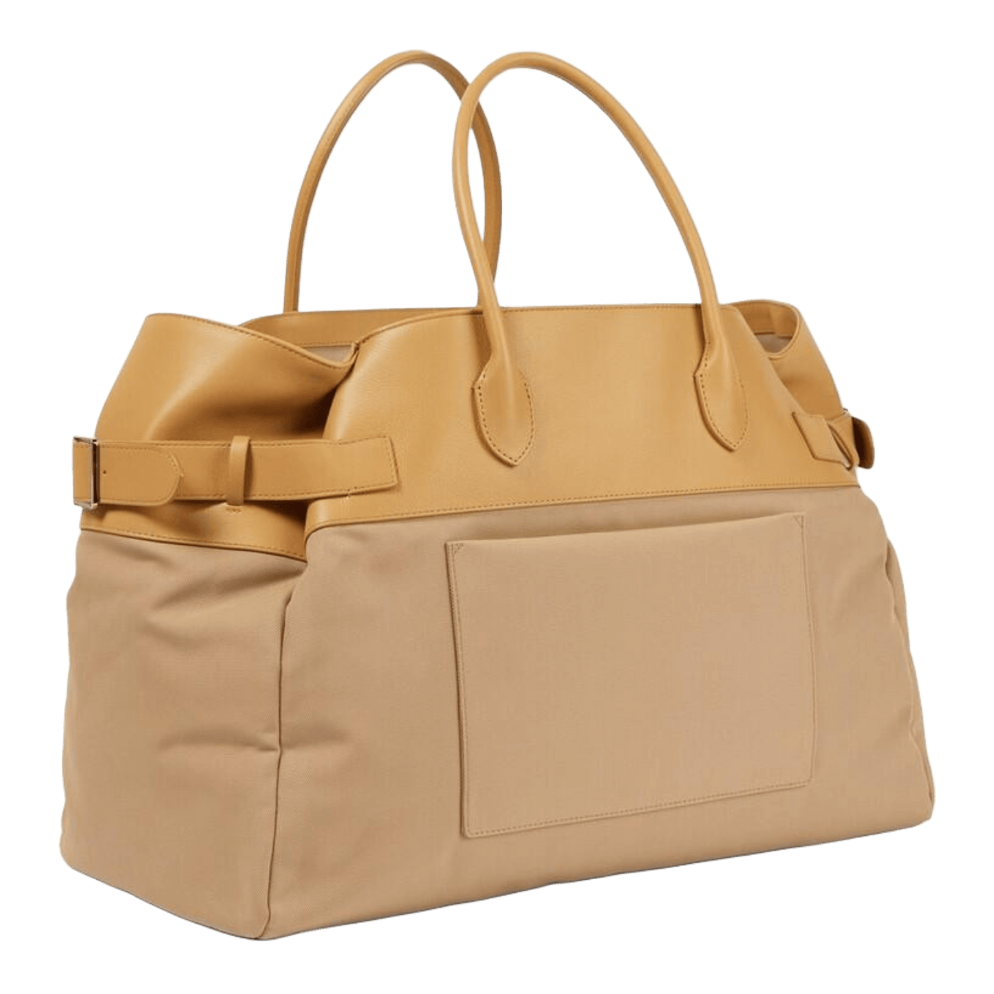 <tc>The Row</tc> Margaux 17 內外扣皮革帆布托特包
