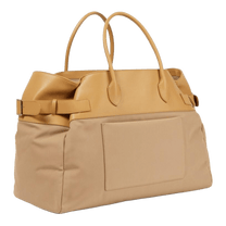 <tc>The Row</tc> Margaux 17 內外扣皮革帆布托特包