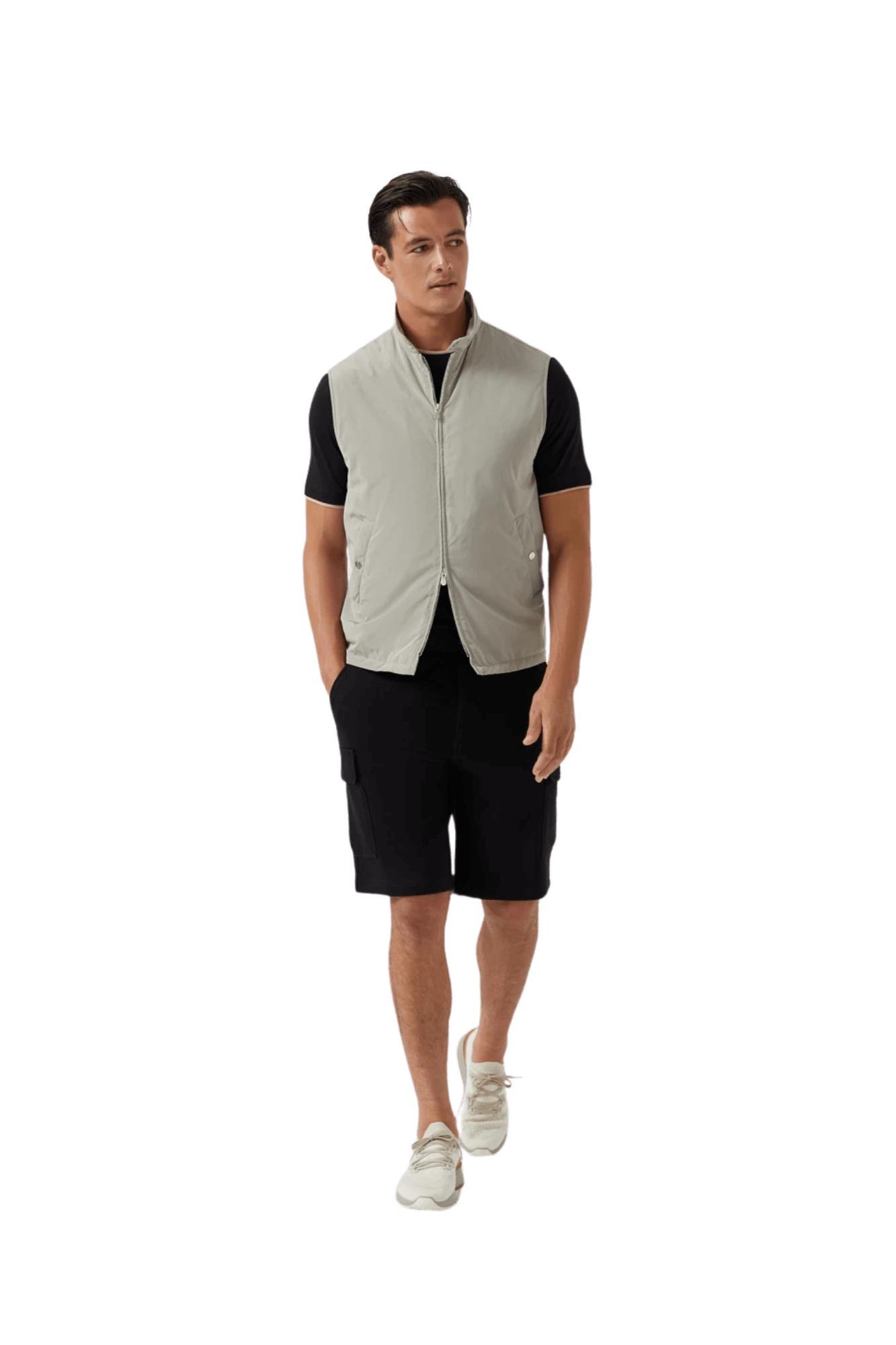 <tc>Brunello Cucinelli</tc> 男士短袖T卹,附標誌及仿層