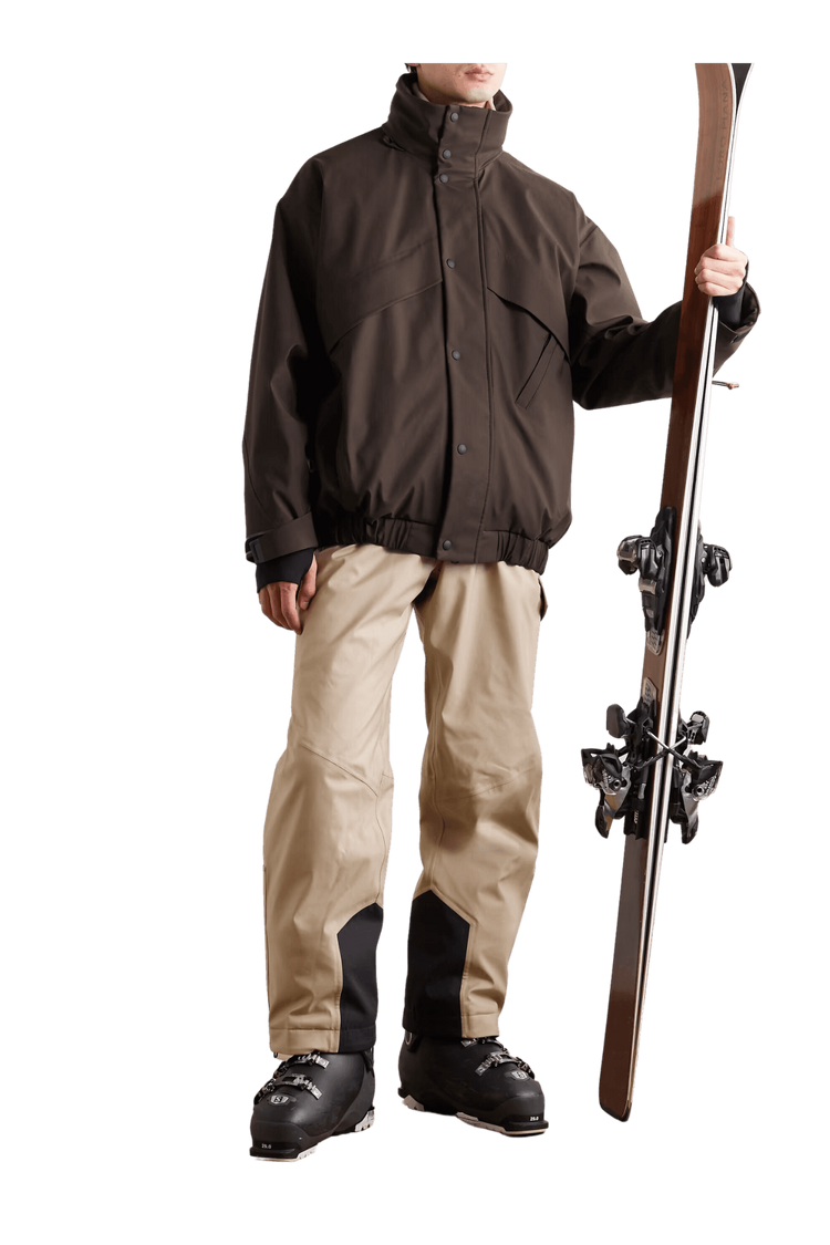 Loro Piana Men's Lech Padded Storm System® Virgin Wool-Blend Hooded Ski Jacket