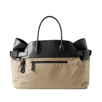 <tc>The Row</tc> Margaux 17 內外扣皮革帆布托特包