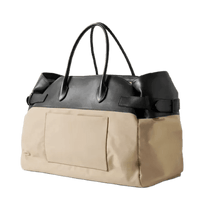 <tc>The Row</tc> Margaux 17 內外扣皮革帆布托特包