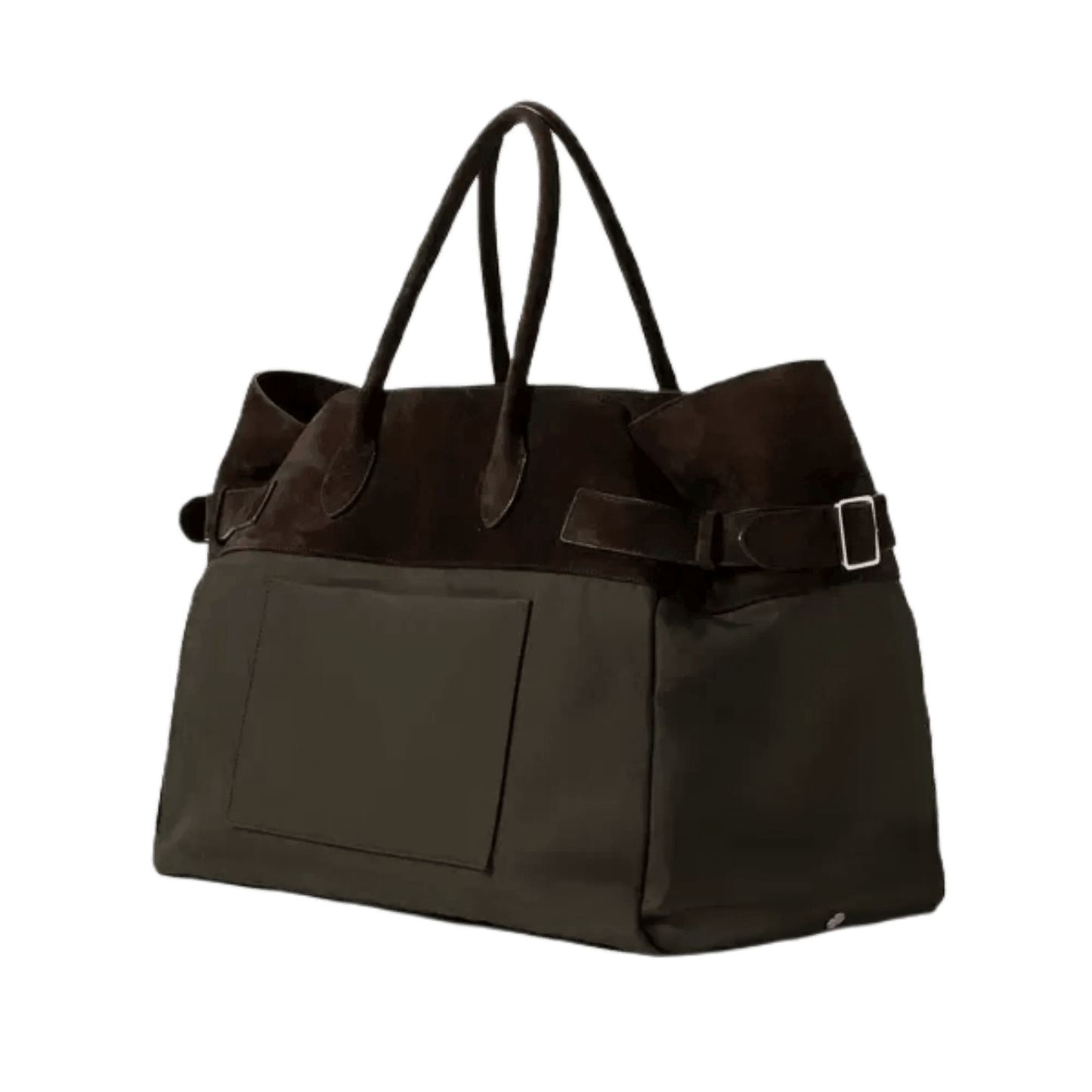 <tc>The Row</tc> Margaux 17 內外扣皮革帆布托特包