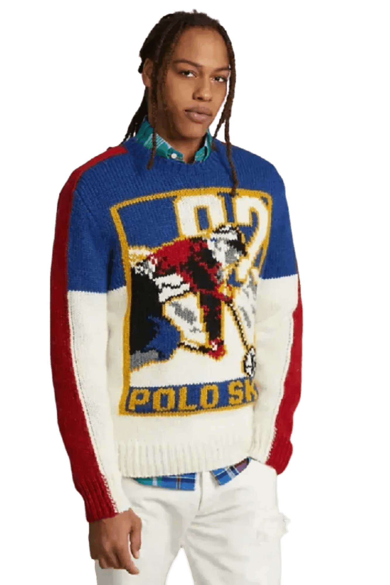 <tc>Ralph Lauren</tc> เสื้อสเวตเตอร์โปโลสกีผสมขนสัตว์สำหรับผู้ชาย