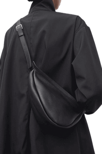 The Row Small Slouchy Banana Bag in Leather