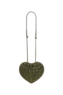 <tc>Alaia</tc> Bolso Le Coeur en piel de cabra ante Strass