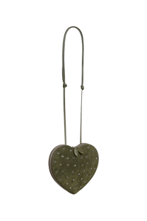 <tc>Alaia</tc> Bolso Le Coeur en piel de cabra ante Strass