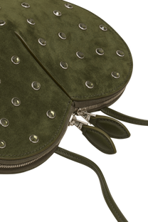 <tc>Alaia</tc> Bolso Le Coeur en piel de cabra ante Strass