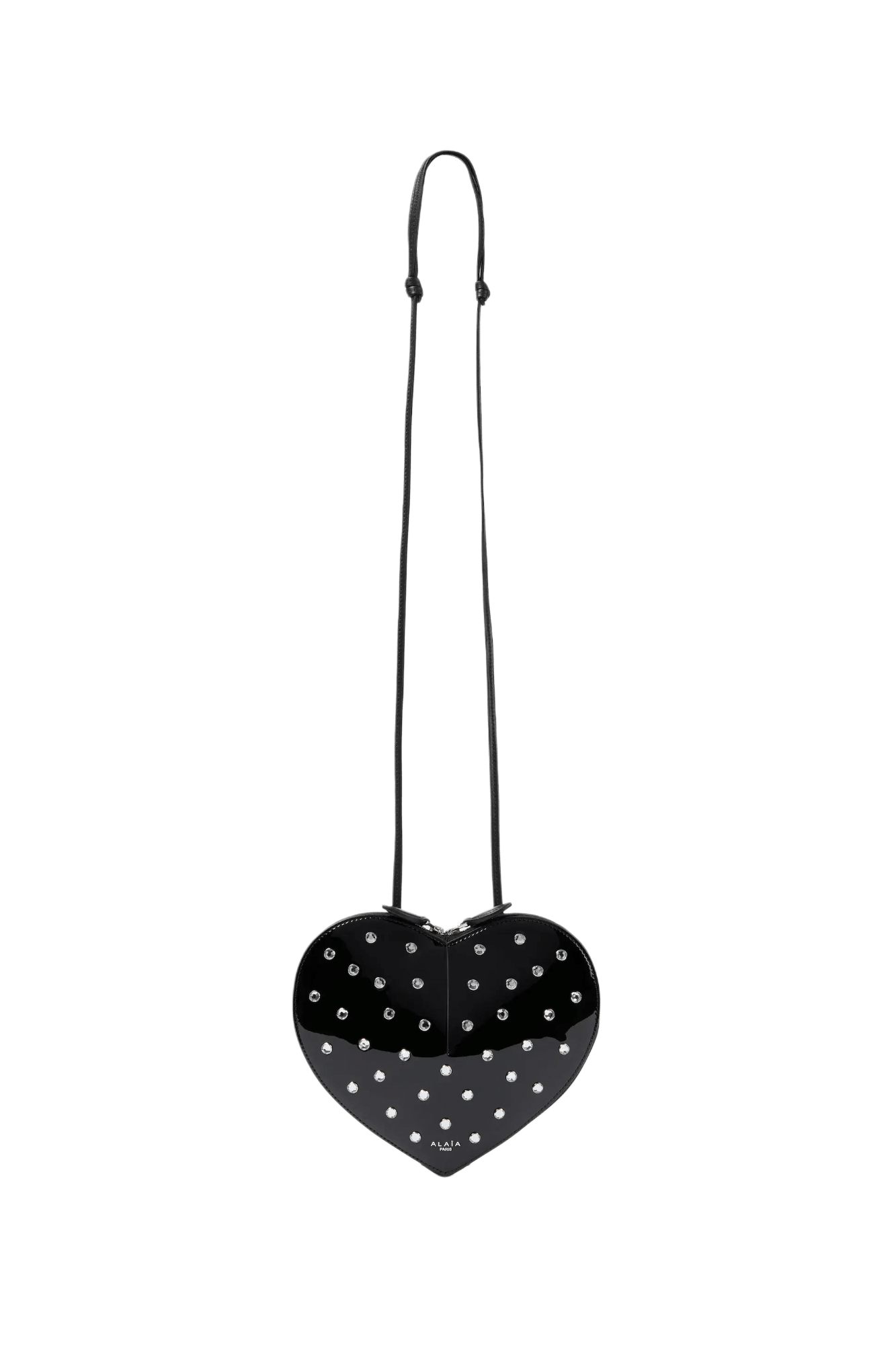 Alaia Le Coeur Studded Leather Crossbody Bag