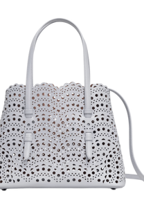 Alaia Mina 25 Bag In Vienne Wave Calfskin