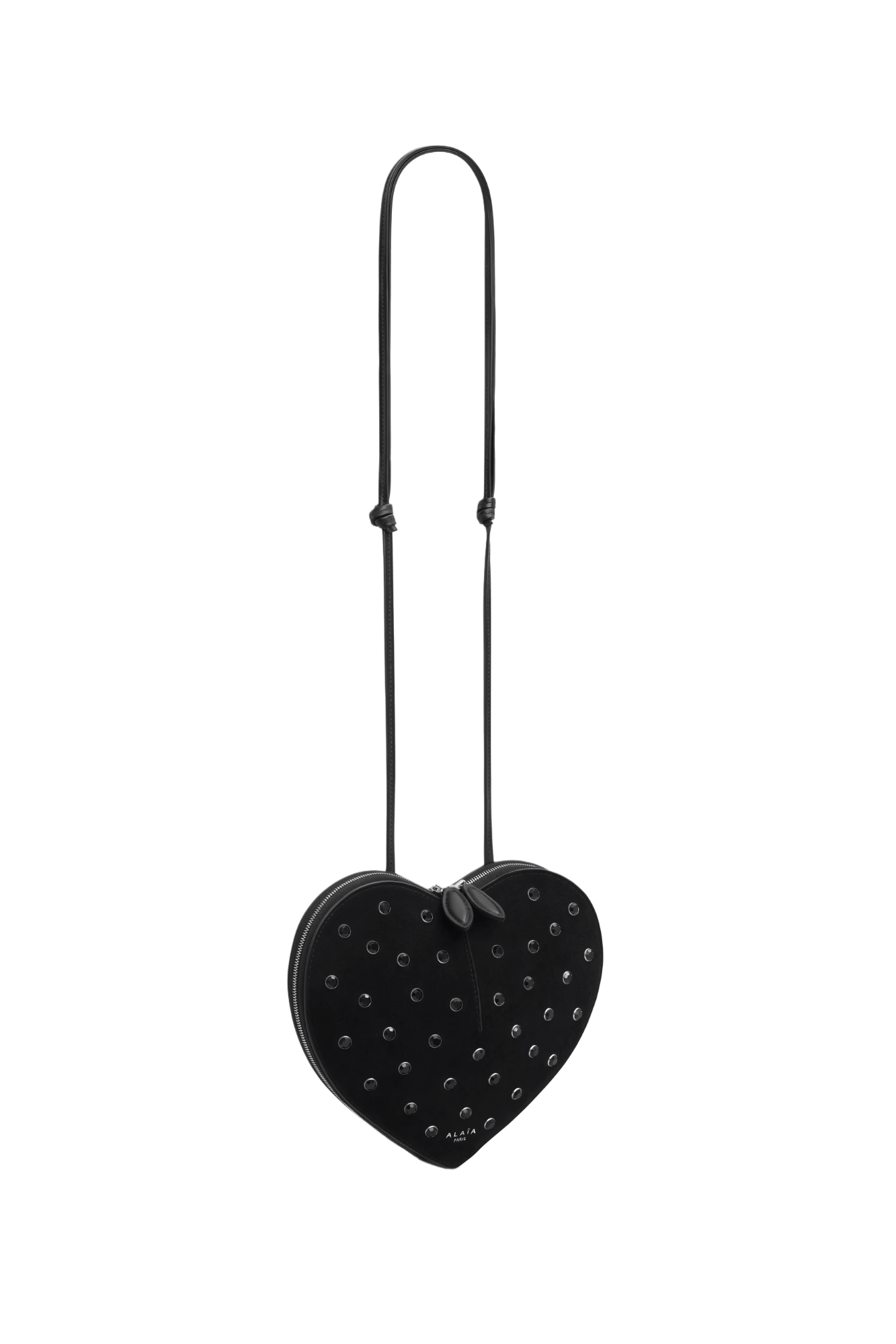 <tc>Alaia</tc> Bolso Le Coeur en piel de cabra ante Strass