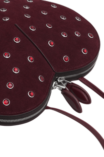 <tc>Alaia</tc> Bolso Le Coeur en piel de cabra ante Strass