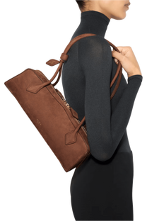 Alaia Le Teckel Medium Bag In Nubuk Calfskin