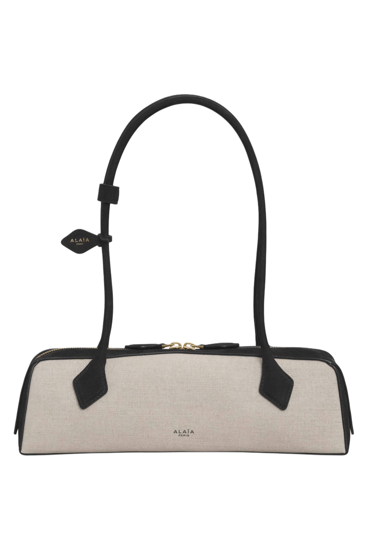 Alaia Le Teckel Medium Bag in Canvas and Nubuck