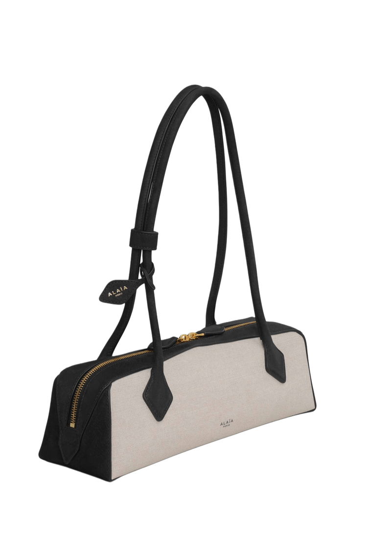 Alaia Le Teckel Medium Bag in Canvas and Nubuck