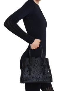 Alaia Mina 25 Bag In Vienne Wave Calfskin