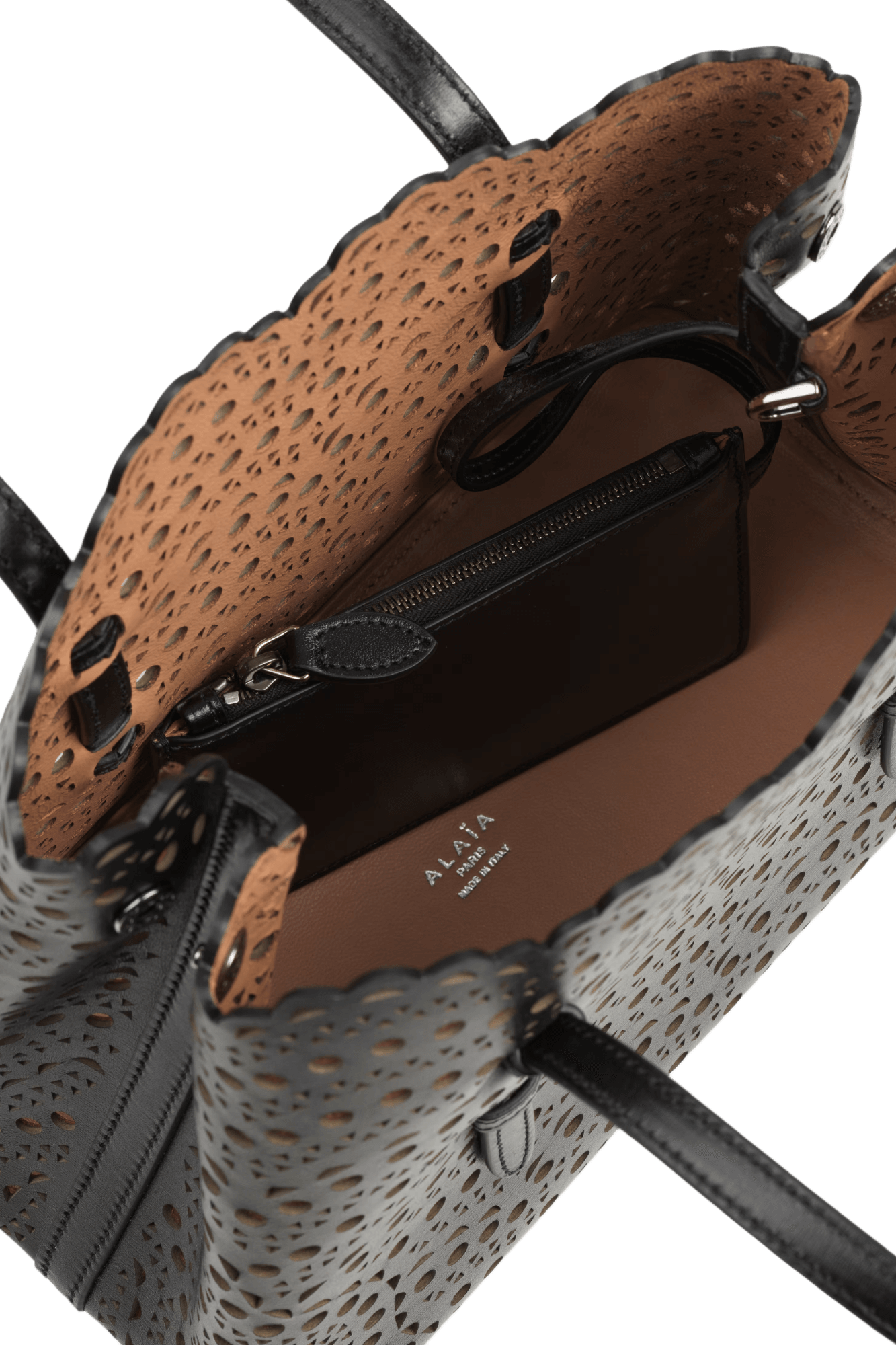 Alaia Mina 25 Bag In Vienne Wave Calfskin