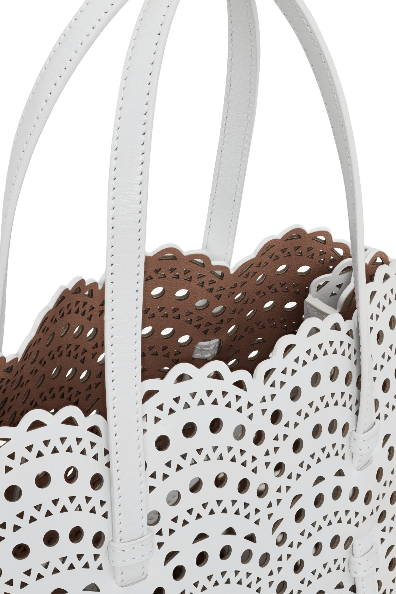 Alaia Mina 25 Bag In Vienne Wave Calfskin