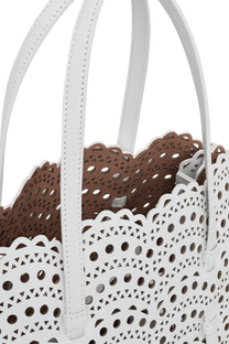 Alaia Mina 25 Bag In Vienne Wave Calfskin