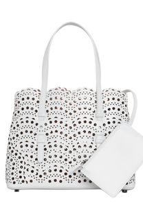 Alaia Mina 25 Bag In Vienne Wave Calfskin