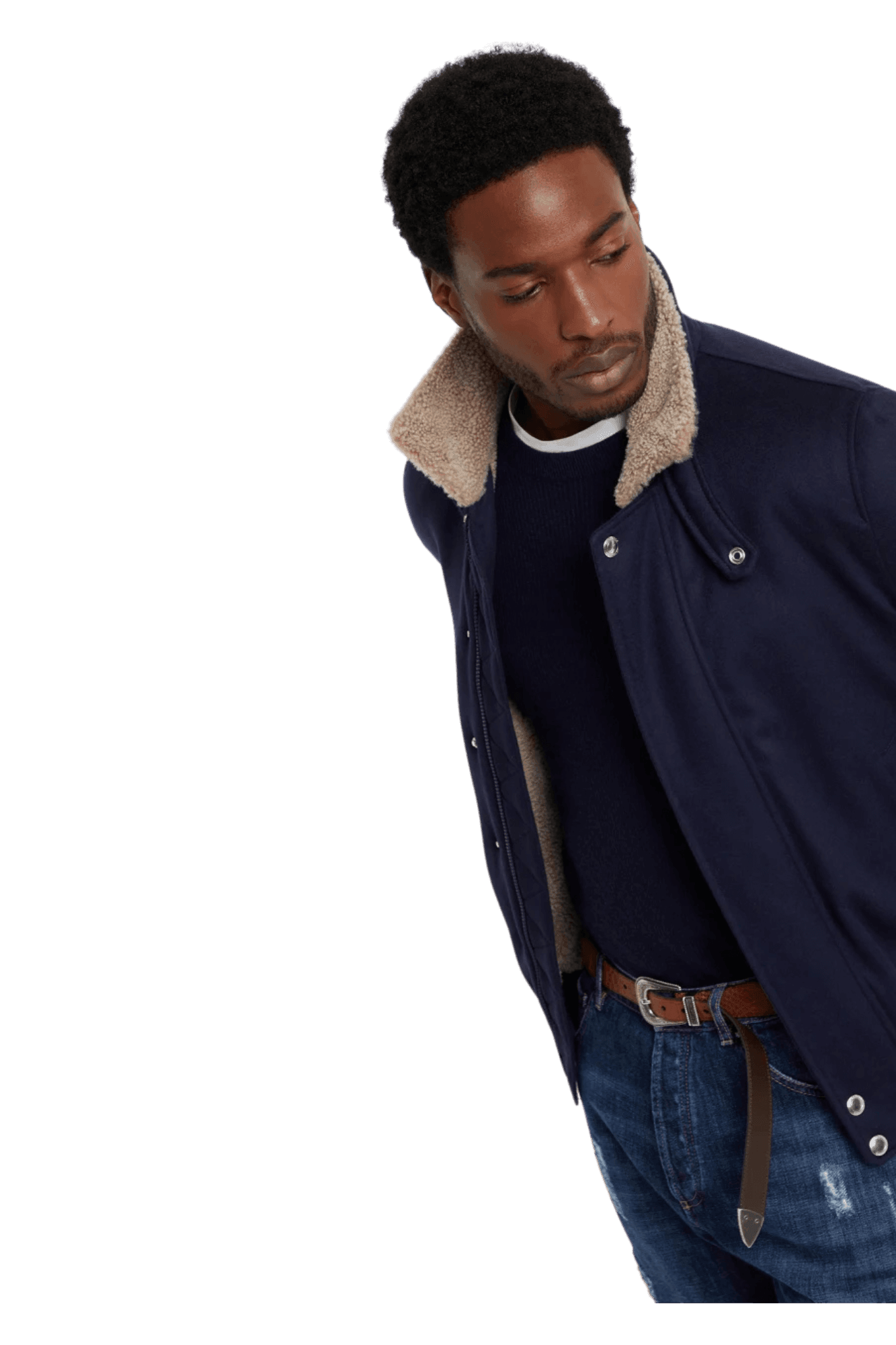 <tc>Brunello Cucinelli</tc> 男士羊絨英式羅紋毛衣