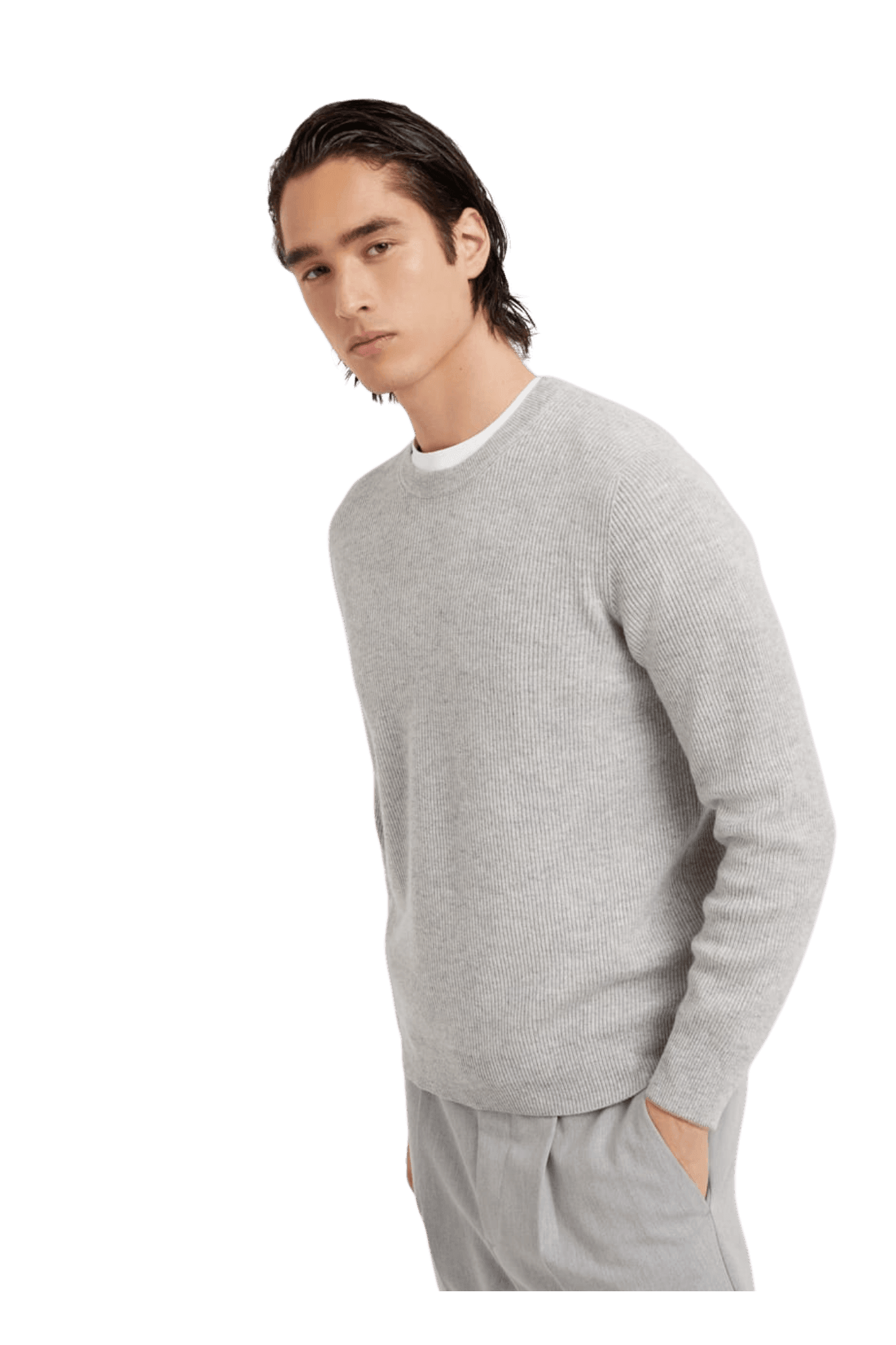 <tc>Brunello Cucinelli</tc> 男士羊絨英式羅紋毛衣