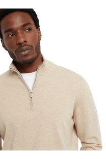 <tc>Brunello Cucinelli</tc> 男士拉鍊羊絨高領毛衣
