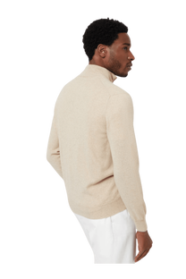 <tc>Brunello Cucinelli</tc> 男士拉鍊羊絨高領毛衣