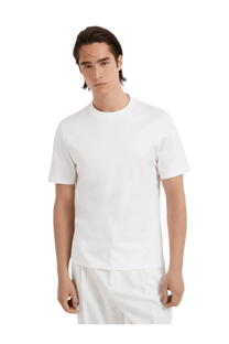 <tc>Brunello Cucinelli</tc> 男士棉質平紋針織圓領T卹
