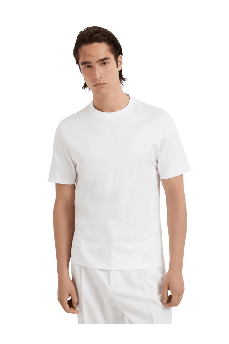 <tc>Brunello Cucinelli</tc> 男士棉質平紋針織圓領T卹
