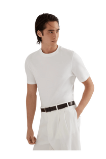 <tc>Brunello Cucinelli</tc> 男士棉質平紋針織圓領T卹