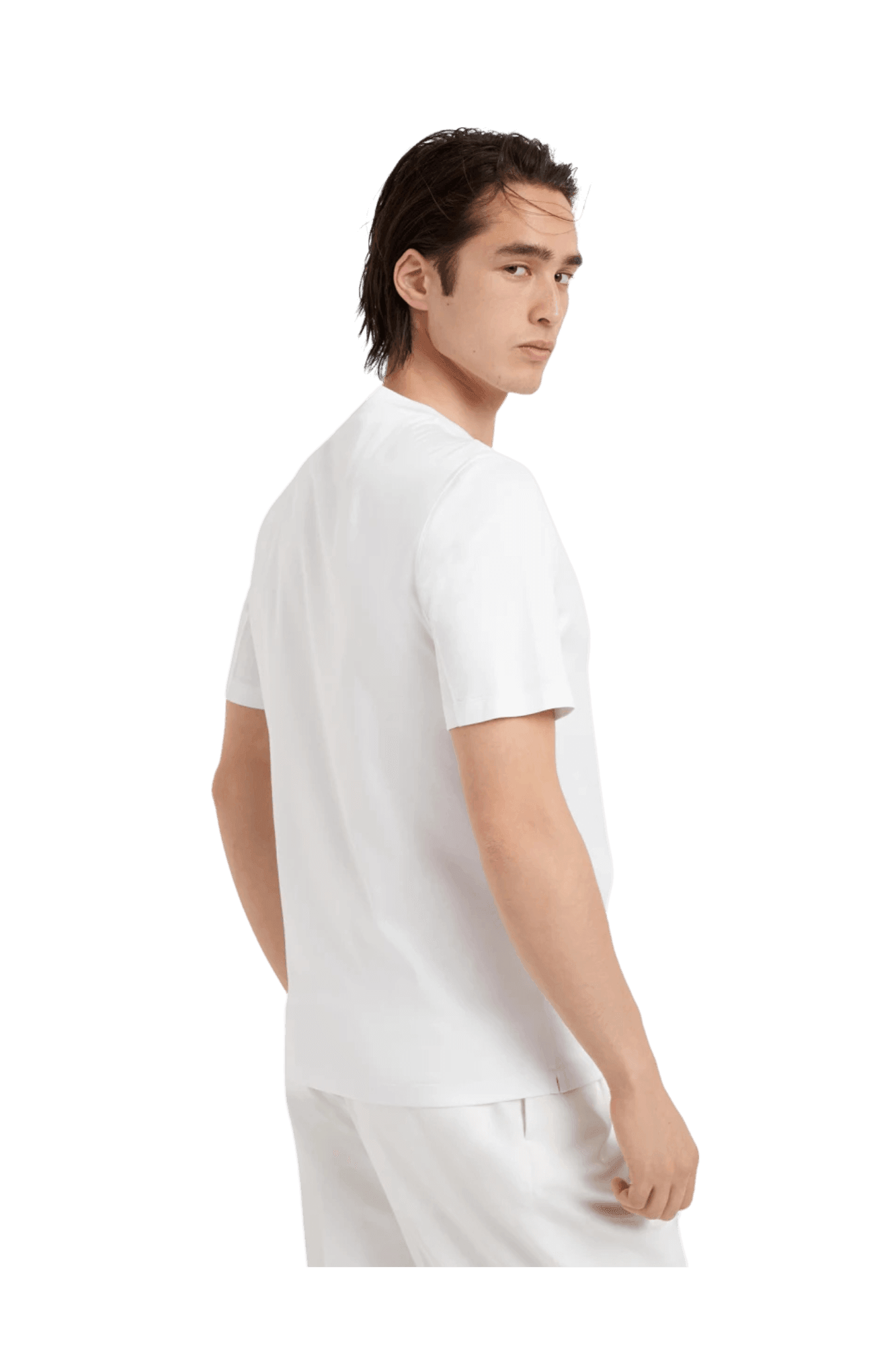 <tc>Brunello Cucinelli</tc> 男士棉質平紋針織圓領T卹