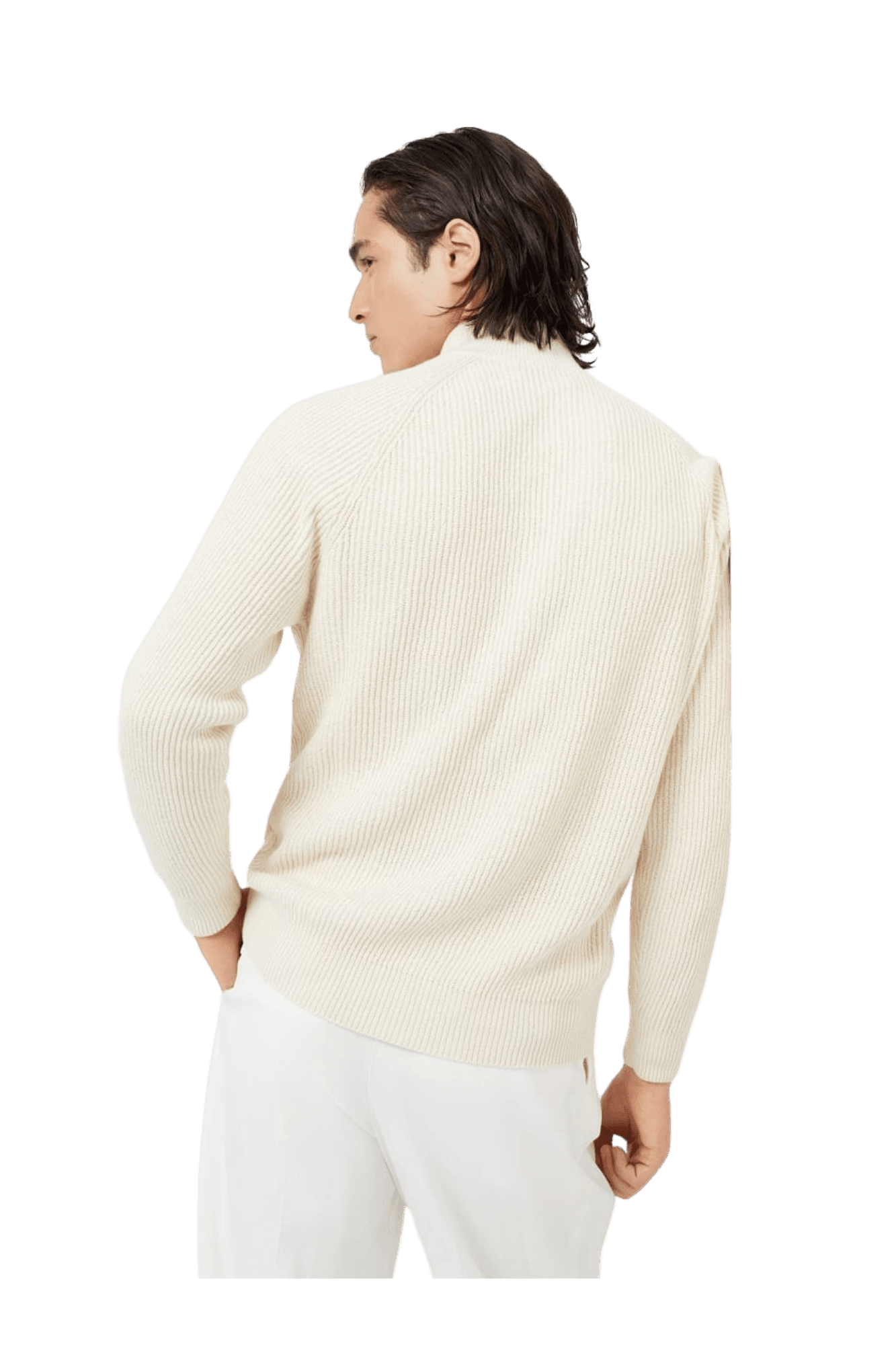 Brunello Cucinelli Men's Malfilé Cotton English Rib Cardigan With Zipper