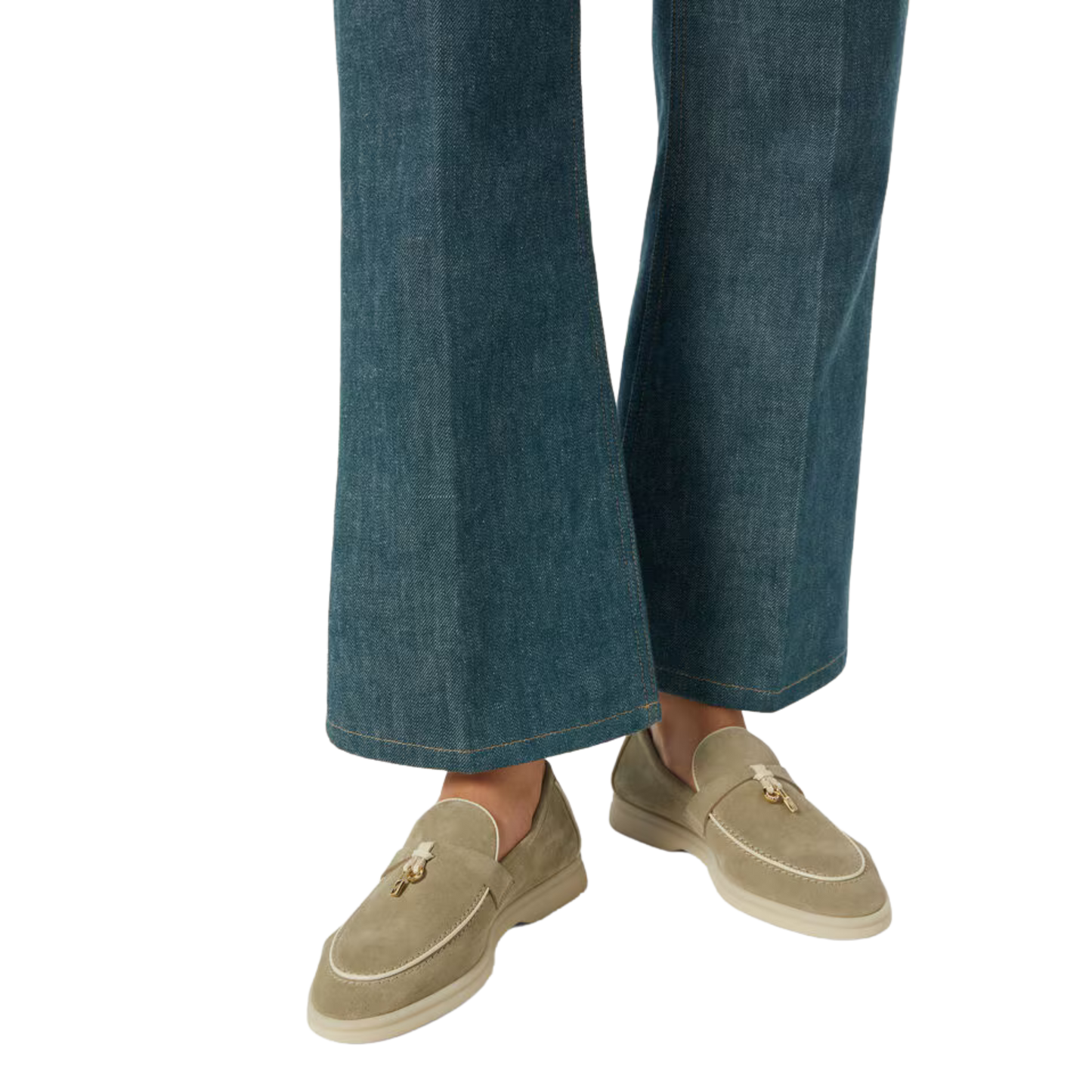 <tc>Loro Piana</tc> Mocasines Summer Charms Walk para mujer (gamuza)