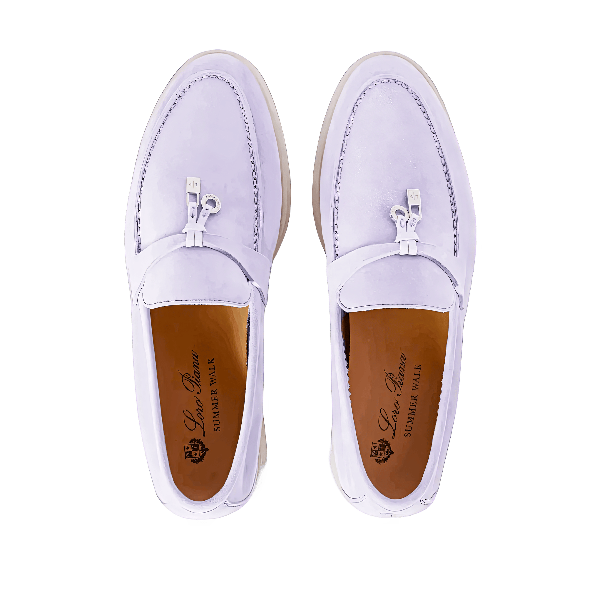 <tc>Loro Piana</tc> 女士夏季 Charms Walk 樂福鞋（絨面革）