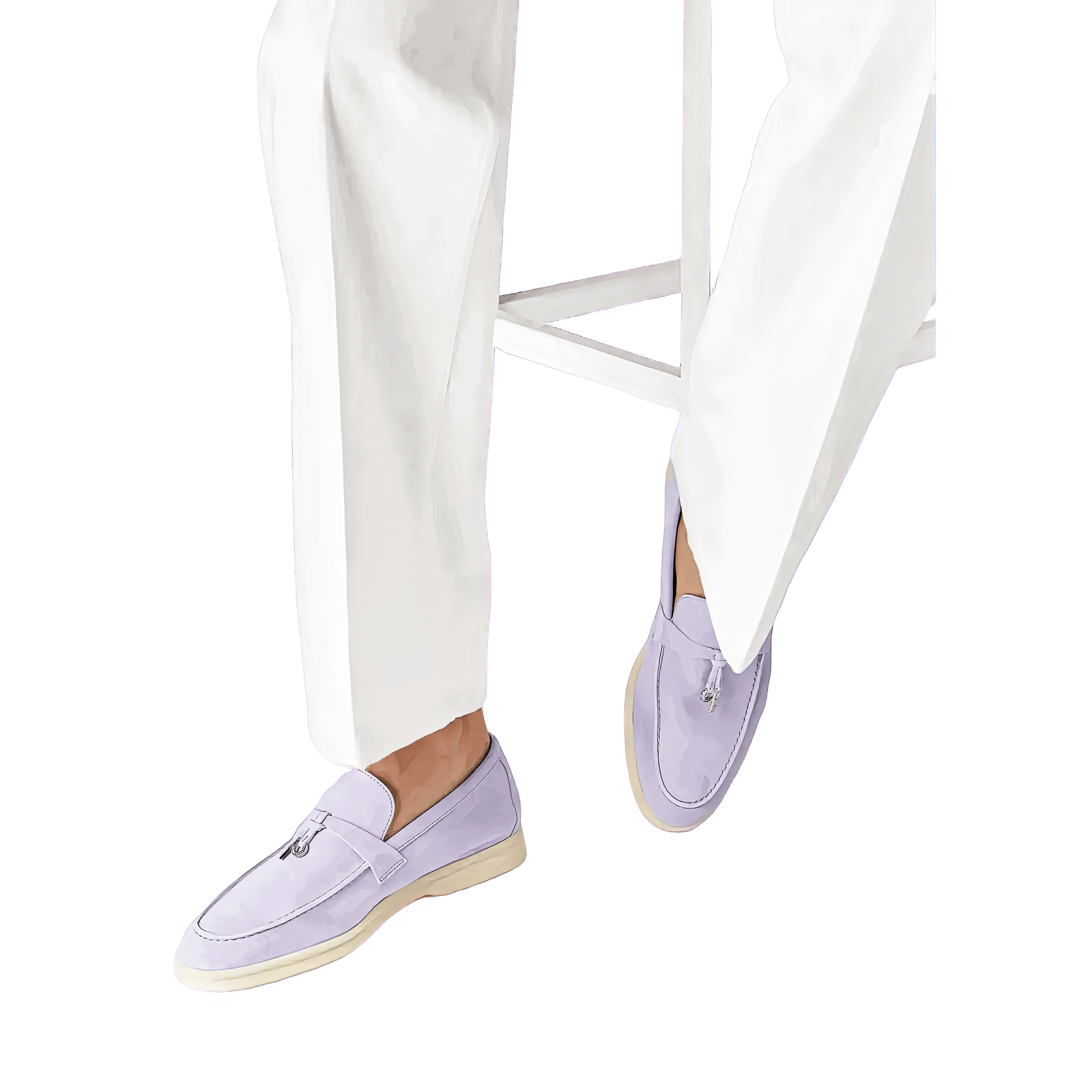 <tc>Loro Piana</tc> 女士夏季 Charms Walk 樂福鞋（絨面革）