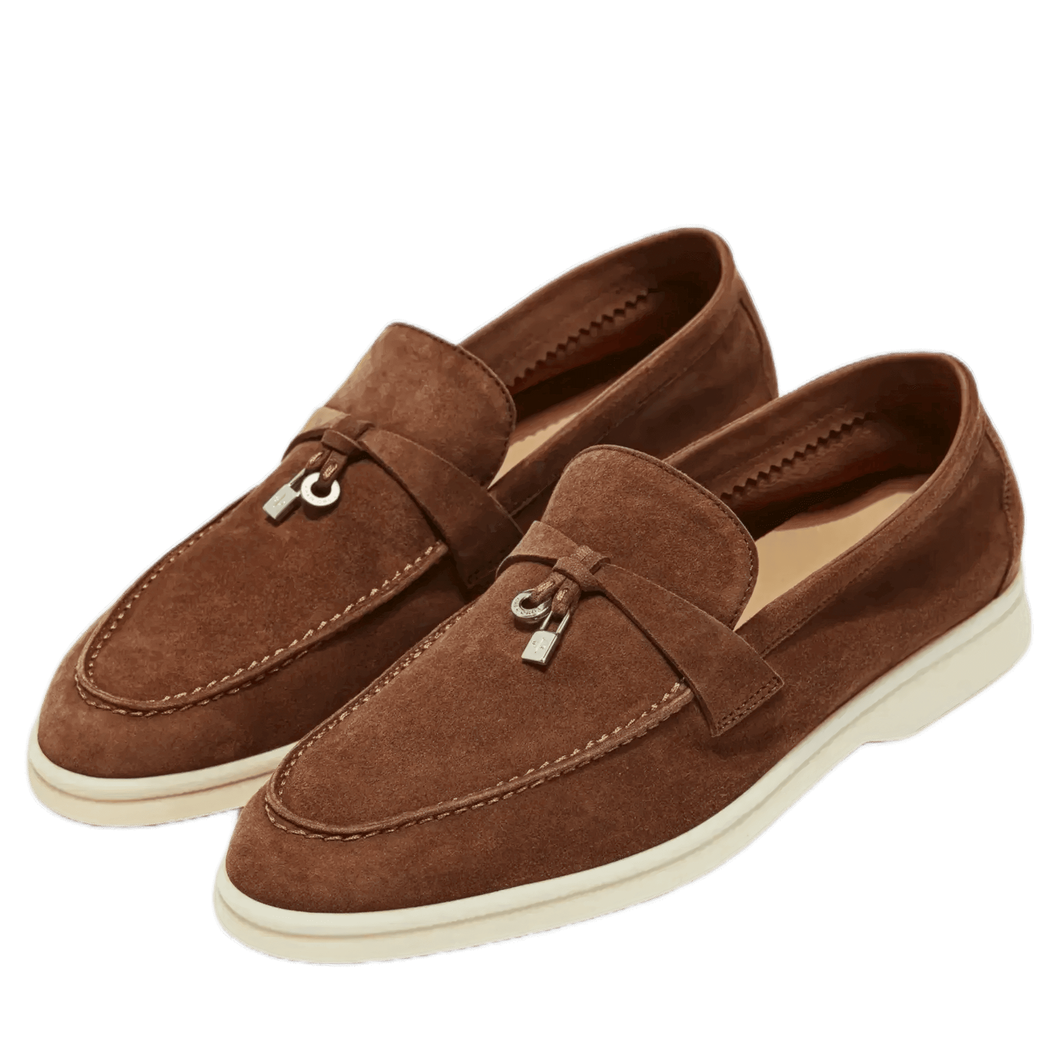<tc>Loro Piana</tc> 女士夏季 Charms Walk 樂福鞋（絨面革）