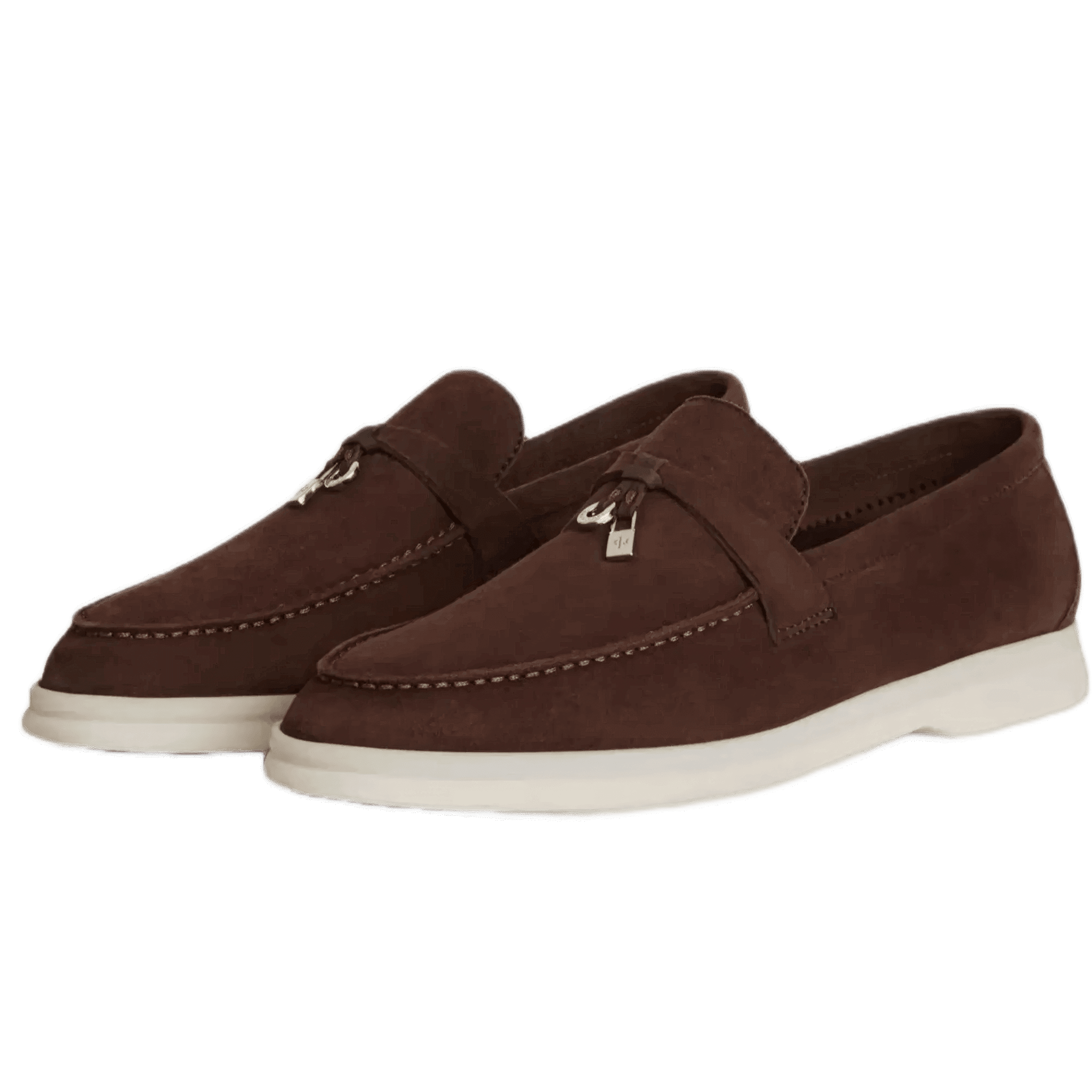 <tc>Loro Piana</tc> 女士夏季 Charms Walk 樂福鞋（絨面革）