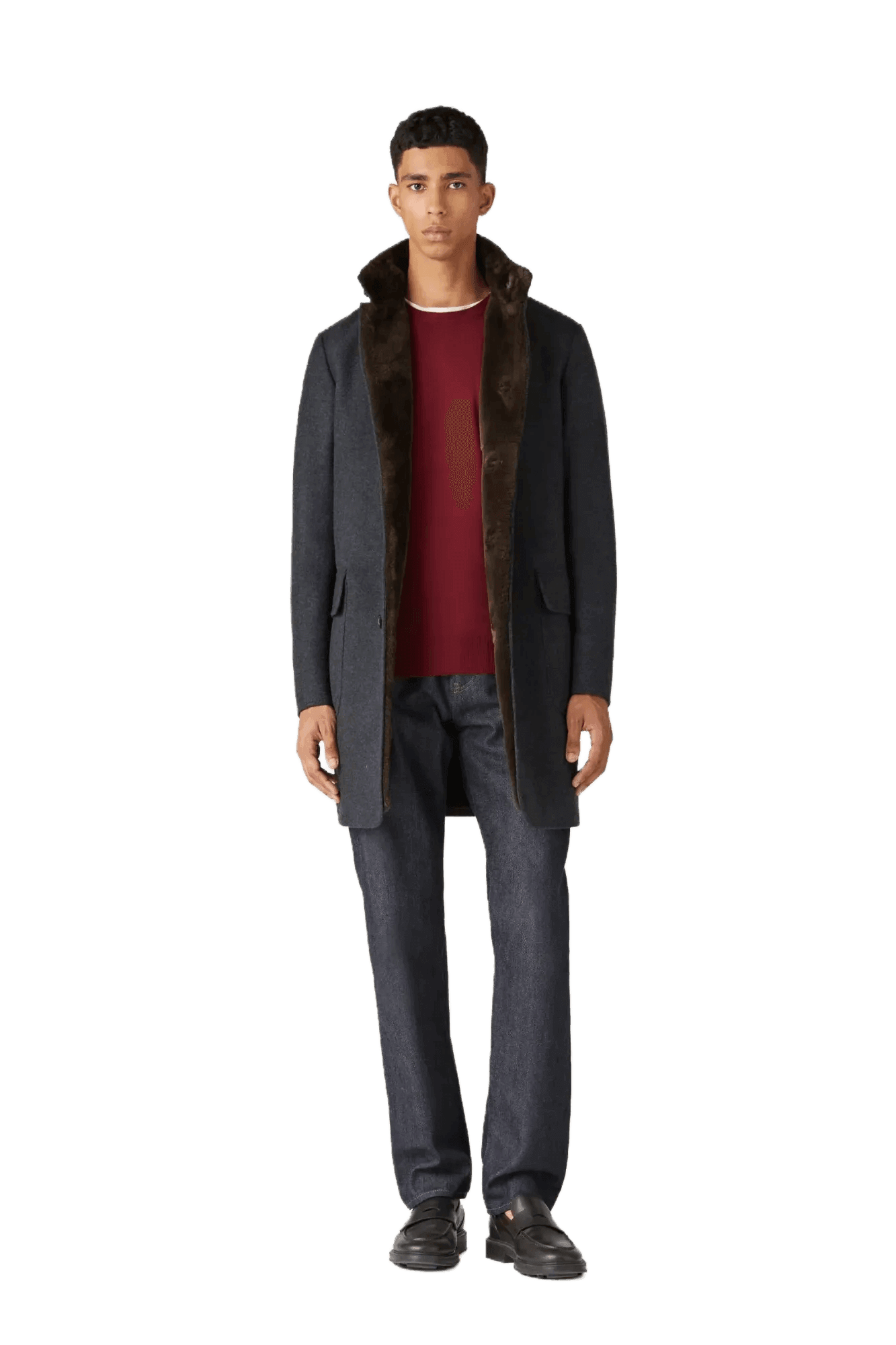 <tc>Loro Piana</tc> Sudadera con cuello redondo superligera para hombre