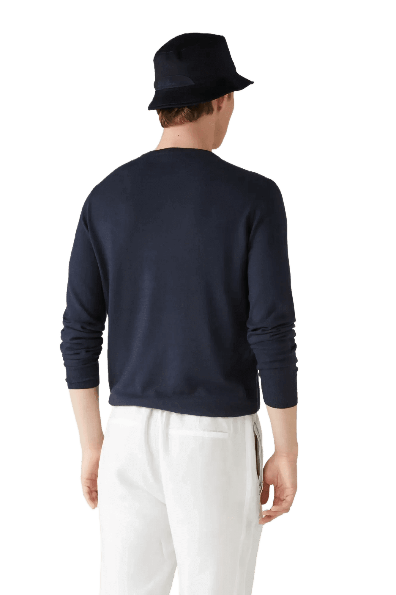 <tc>Loro Piana</tc> Sudadera con cuello redondo superligera para hombre