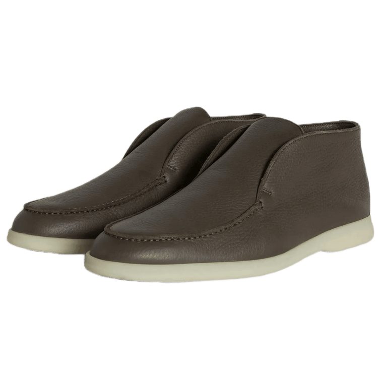 Loro Piana Men's Open Walk Ankle Boot (Deerskin with Castorino Fur)