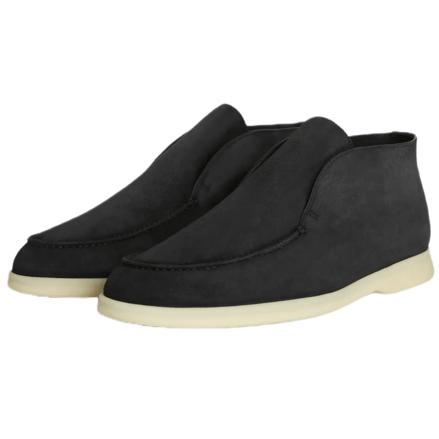 <tc>Loro Piana</tc> Botas Chukka abiertas para hombre (gamuza con piel de castor)