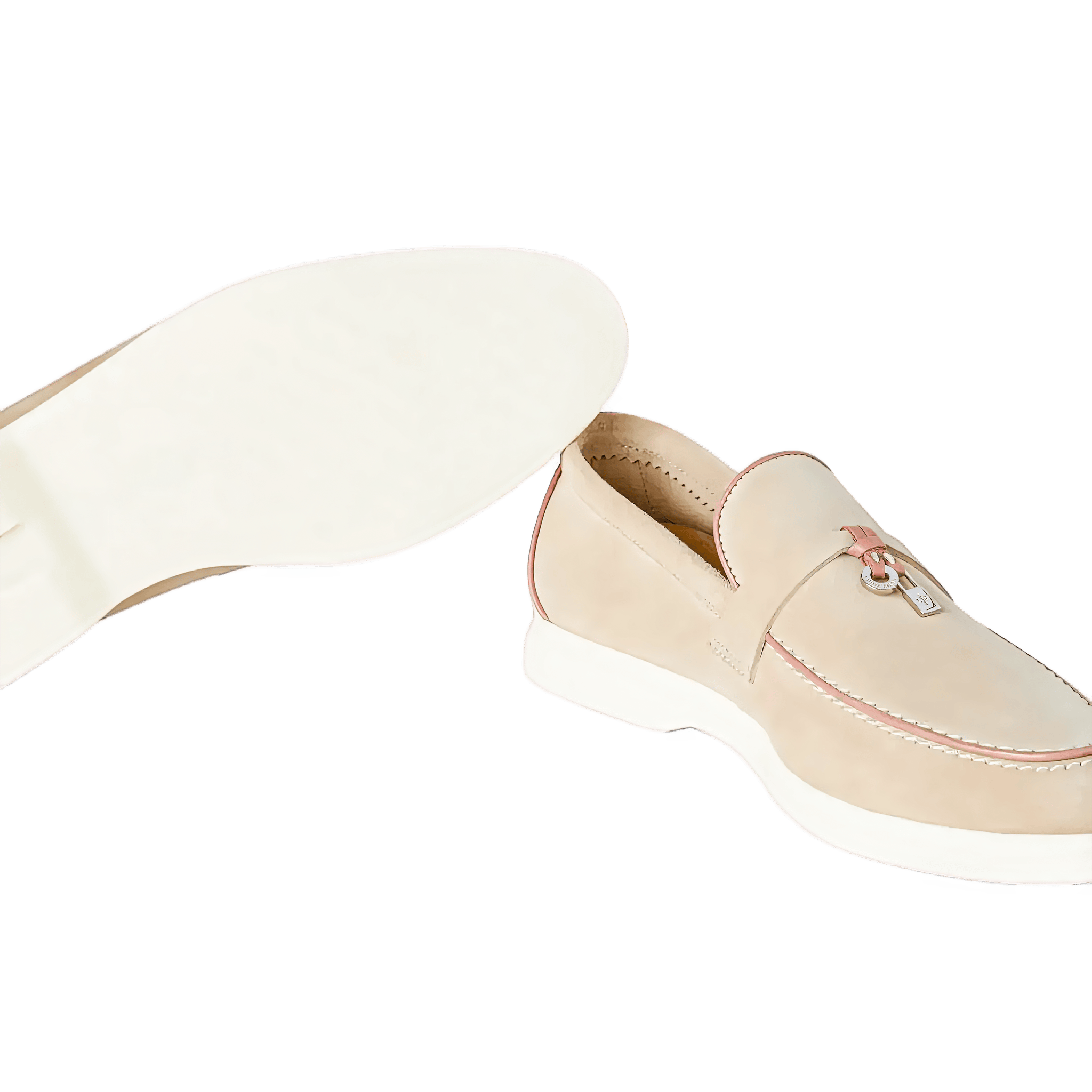 <tc>Loro Piana</tc> 女士夏季 Charms Walk 樂福鞋（絨面革、絨面山羊皮）