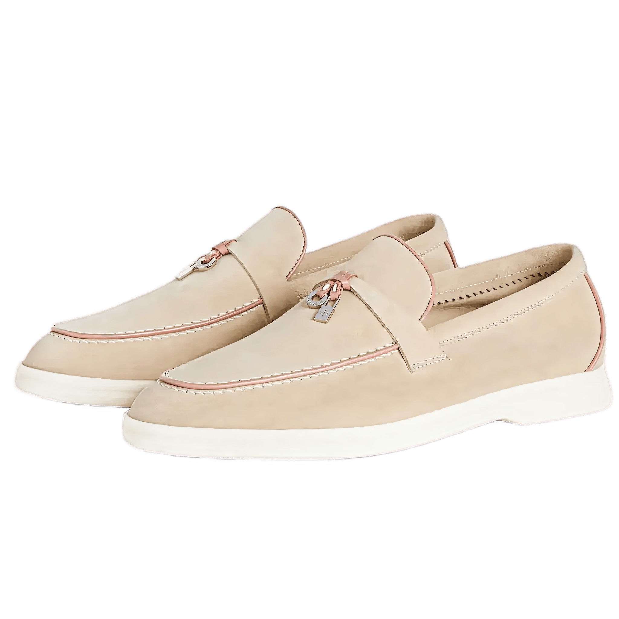 <tc>Loro Piana</tc> 女士夏季 Charms Walk 樂福鞋（絨面革、絨面山羊皮）