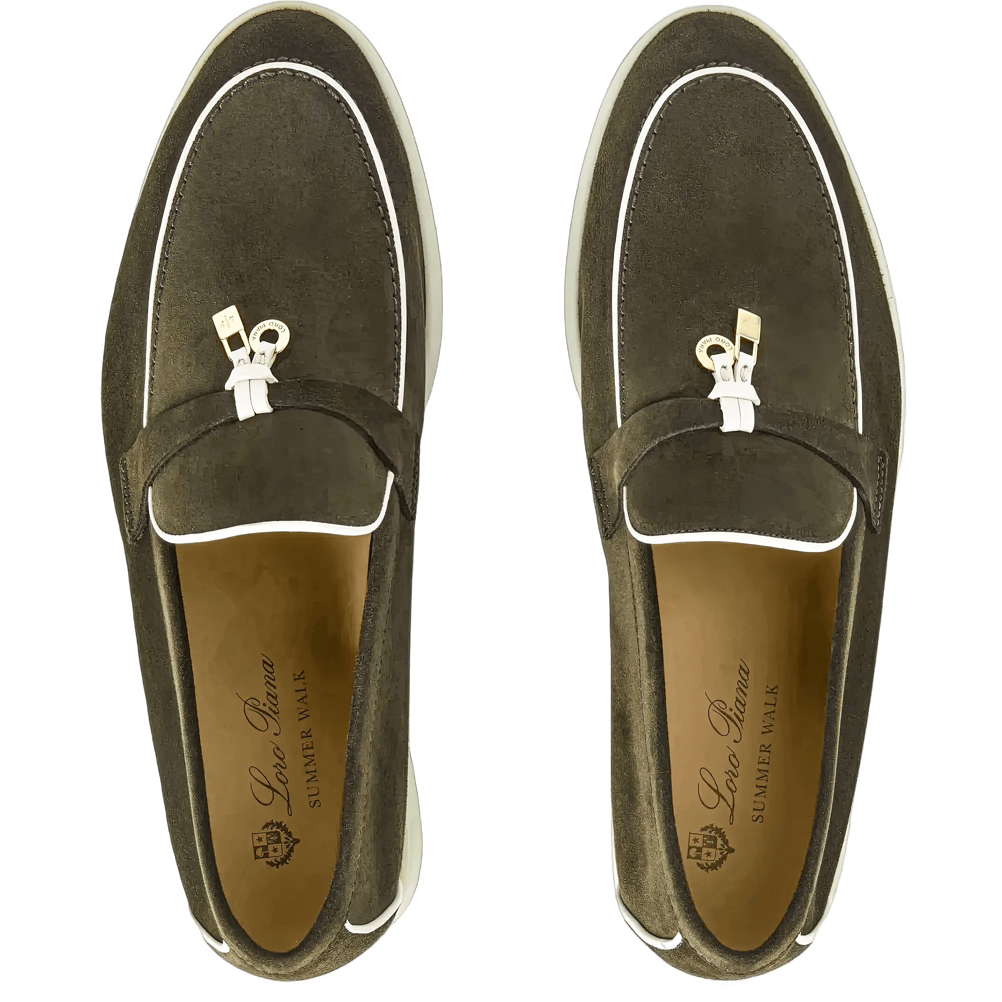 <tc>Loro Piana</tc> 女士夏季 Charms Walk 樂福鞋（絨面革、絨面山羊皮）