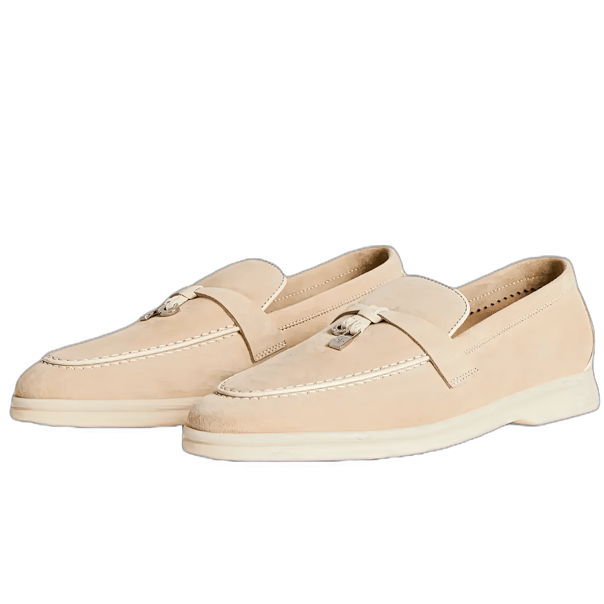 <tc>Loro Piana</tc> 女士夏季 Charms Walk 樂福鞋（絨面革、絨面山羊皮）